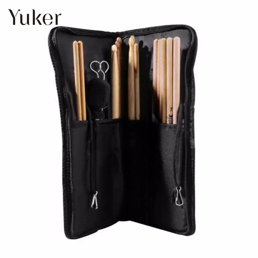 

2018 High Quality Black Nylon Drumstick Bag Beater Mallet Brush Drum Stick Storage Pouch Case Holder Durable Carrying Strap New