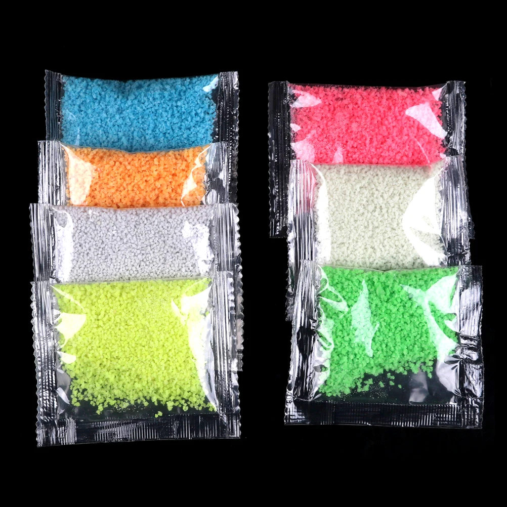 

1Bag Beautiful Colorful Fluorescent Super luminous Particle Glow Pigment Bright Glow Sand Glow in the Dark Sand Home Party Decor