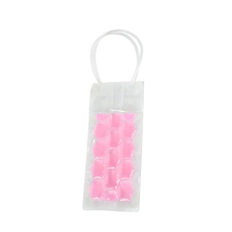 Hifuar ПВХ бутылка для вина морозильная сумка охлаждающий охладитель сумка для льда охлаждающий гель для пива держатель барные аксессуары портативный инструмент для ликера - Цвет: pink