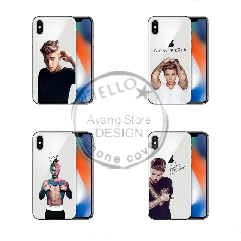 Canadian singer-songwriter Justin bieber transparent soft silicone Phone Case for iPhone X 10 5 5S SE 6 6SPlus 7 7Plus 8 8Plus |