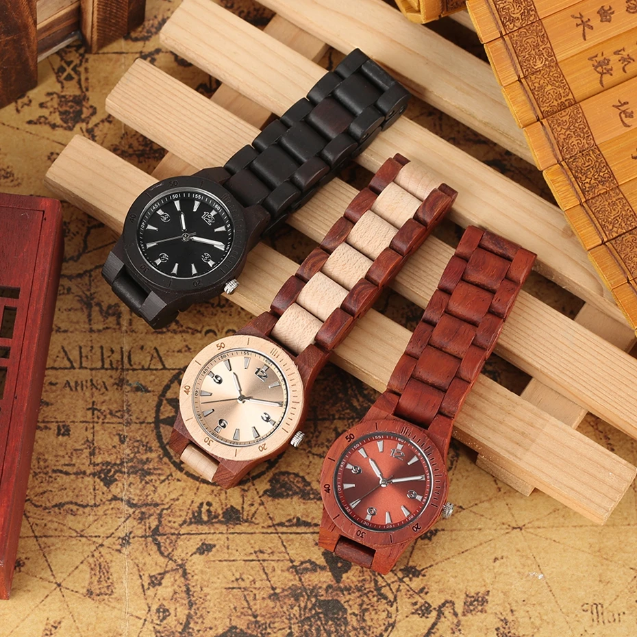 Full Wood Watch Women Mini Chic Dial Quartz Clock Minimalist Wooden Bracelet Wristwatch Creative Hours Gift Lady Watch for Woman 2020 (11)