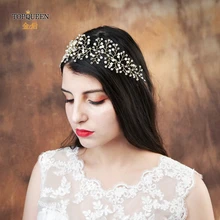 TOPQUEEN HP55 свадебная тиара свадебное украшение на голову свадебный головной убор невесты украшение для прически невесты повязка для волос Свадебные аксессуары для волос
