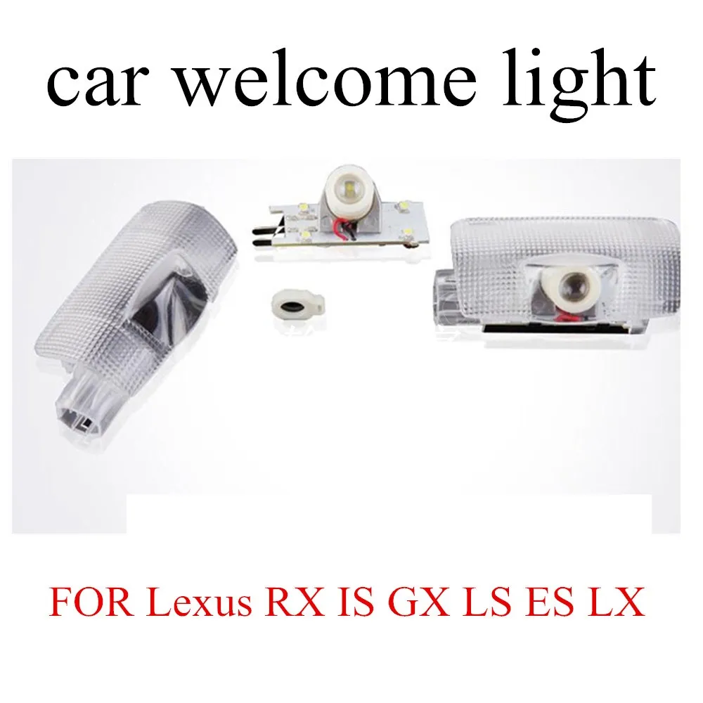 

1 pair high quality 12V 7W LED Car door Welcome laser projector Logo Ghost Shadow Light for Lexus RX IS GX LS ES LX