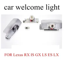 1 par de alta qualidade 12 V 7 W LED projetor laser Bem-vindo porta do Carro Logo Santo Sombra Luz para Lexus RX ES LX LS É GX