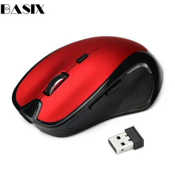 

Basix Wireless Mouse 1200DPI Optical Ergonomic Mice Professional Gaming Mouse Gamer For PC Laptop Computer Mouse