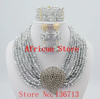 

Purple Factory Price Fashion Nigerian Wedding African Beads Jewelry Set Crystal Most Popular African Costume Jewelry Set SY804-8