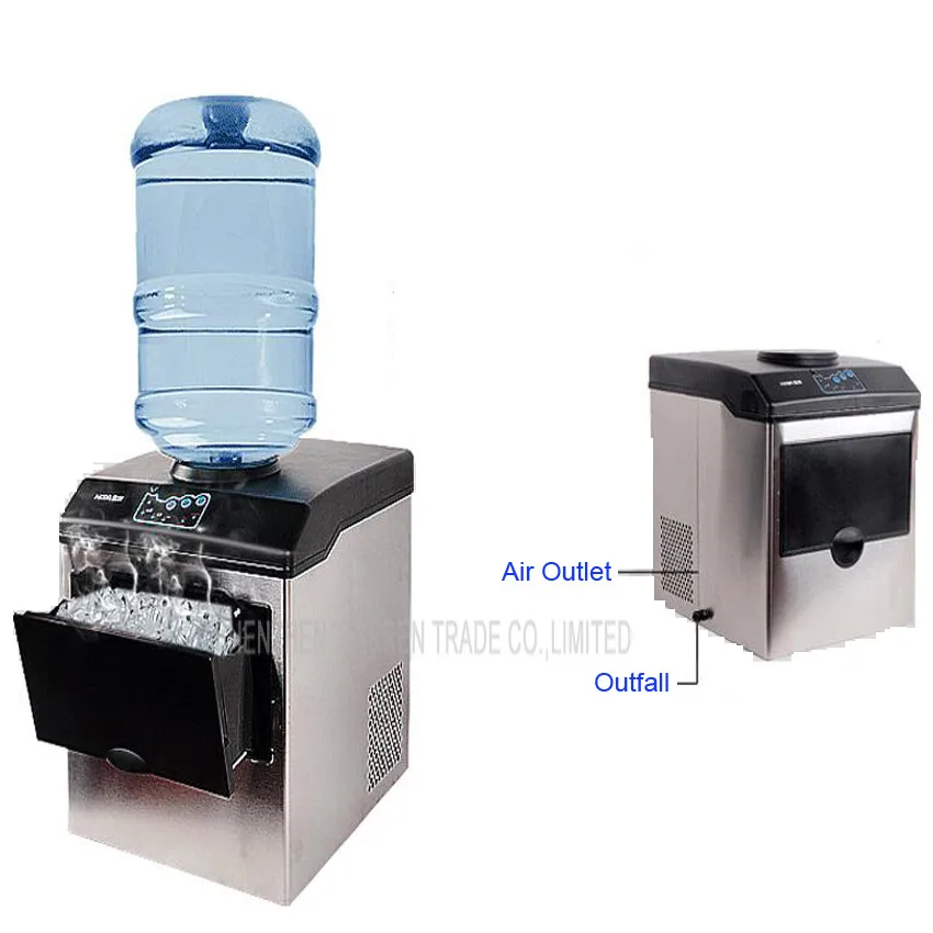 25 кг льдогенератор маленький автоматический льдогенератор Электрический Хо использовать держать пуля льда Куб сделать машину для домашнего использования, бар, кофейня HZB25