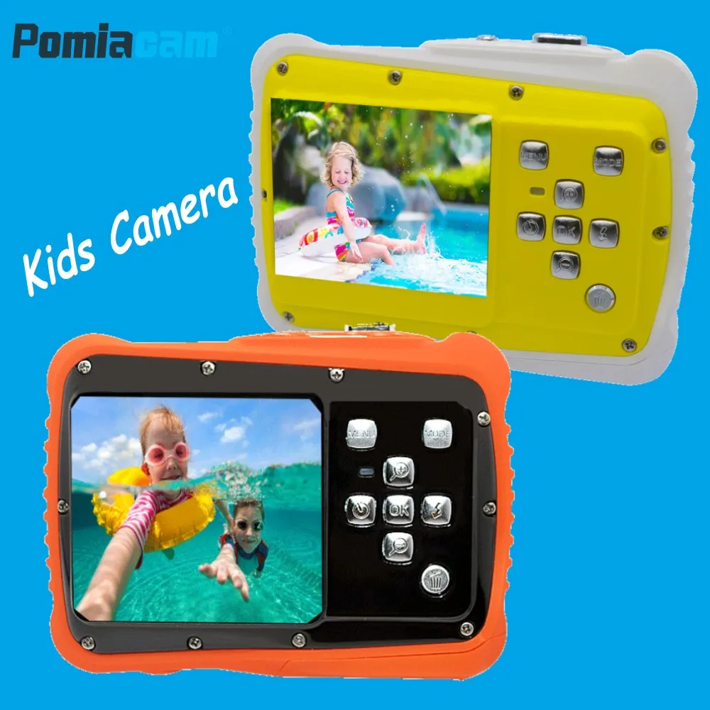 Waterproof Kids Camera 2 inch LCD with built-in microphone Children Birthday Gift Mini Cute Camera for Kids Swimming Diving 5262