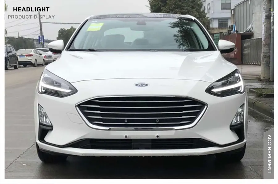 2 шт Светодиодный фар для Ford Focus светодиодный огни автомобиля Ангел глаза все светодиодный комплект протовотуманная подсветка Габаритные огни