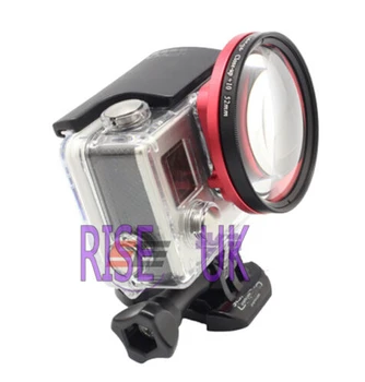 

RISE (UK) 58mm close up lens macro +10 with adapter ring for GoPro Hero 3+