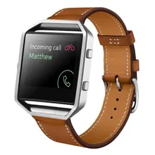 New Hot sale High Quality Luxury Genuine Leather Watch band Wrist strap For Fitbit Blaze Smart Watch Free shipping & Wholesale