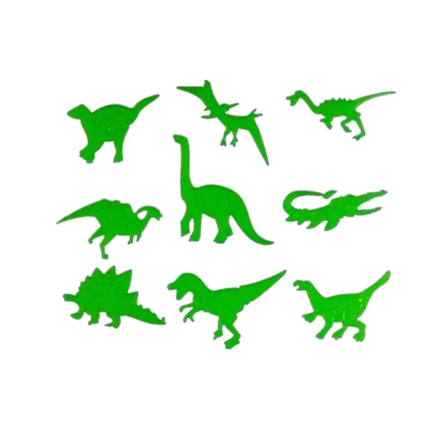 glow in the dark jurassic dinosaurs wall stickers boys bedroom