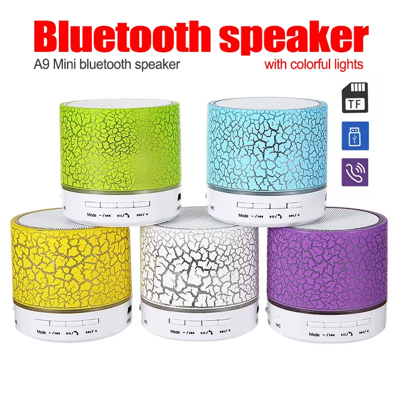 

Fashion Bluetooth Speaker Mini Wireless Loudspeaker LED Subwoofer Bluetooth Speakers MP3 Stereo Audio Music Player