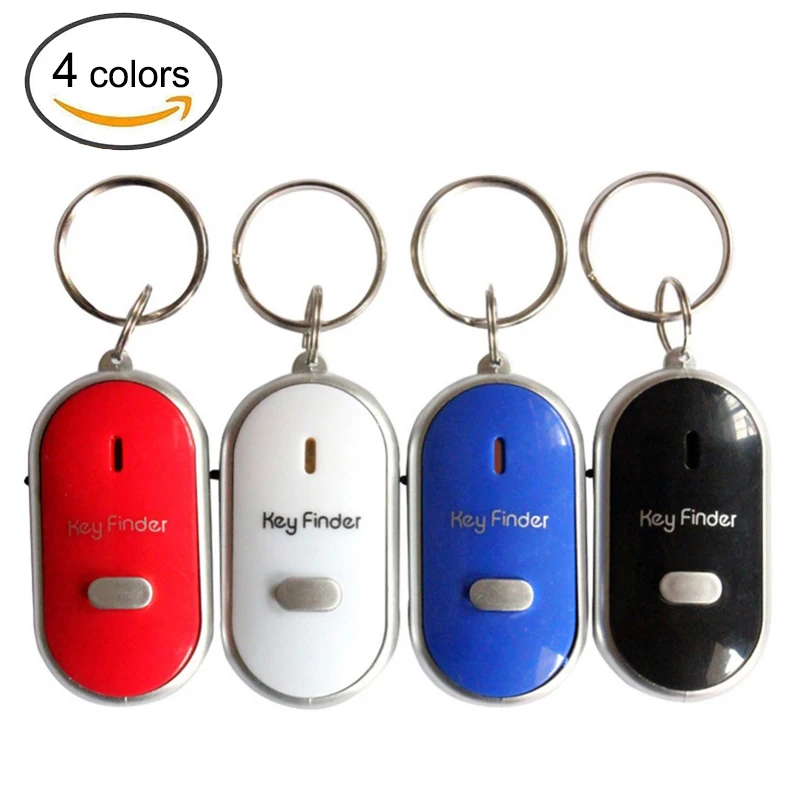 Mini Anti lost Whistle Key Finder Flashing Beeping Remote Kids Key Bag Wallet Locators Child font