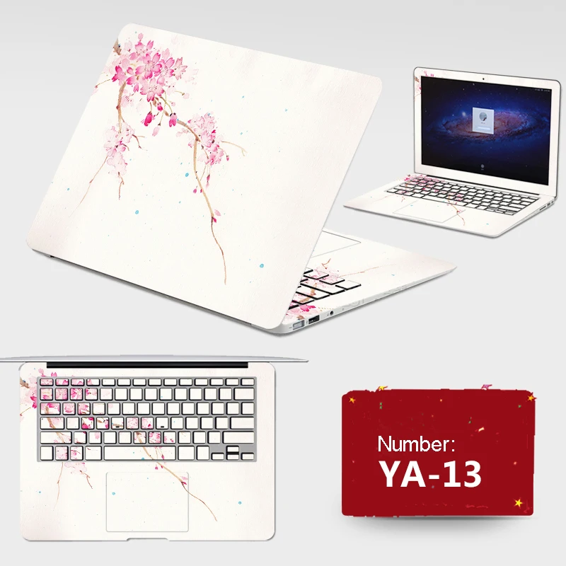 Latest ! 2017 Laptop Stickers All Cover PVC Skins Dustproof ABC Sides+Keys+Key Interstice Stickers For Asus A42 X43 Case