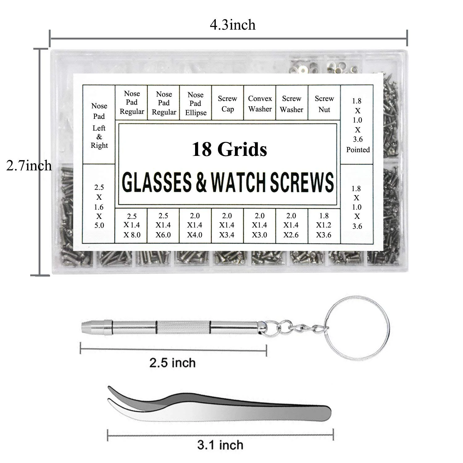 Набор для ремонта стекла для глаз, солнцезащитное стекло es, набор для ремонта стекла для глаз es, винты с 12 парами, отвертка для носоупоров, пинцет для очистки стекла C