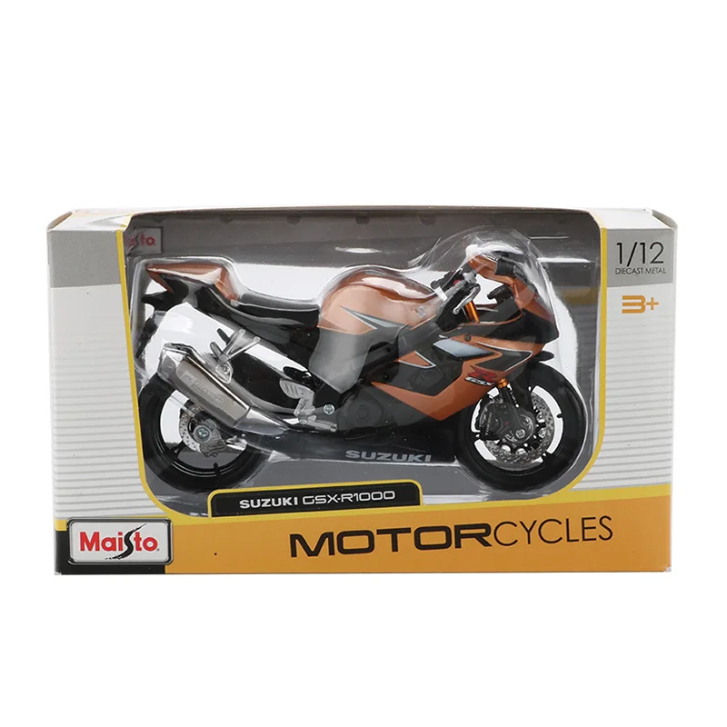 Maisto 1:12 Масштаб Модель мотоцикла Игрушка сплав гоночный автомобиль GSX R1000 модели