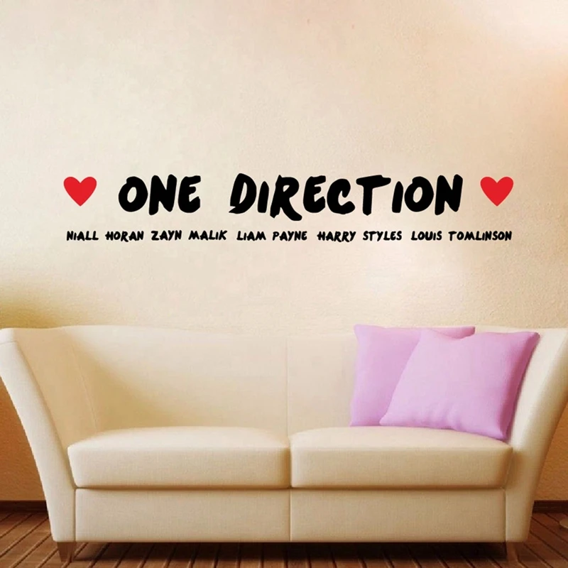 Free Shipping Fashion Large One Direction 1D Wall Stickers ...