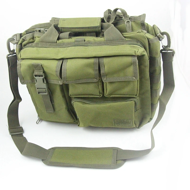 Molle Shoulder Strap Bag Pouch Travel Pack Laptop Military Bag Army Green Bags-in Crossbody Bags ...
