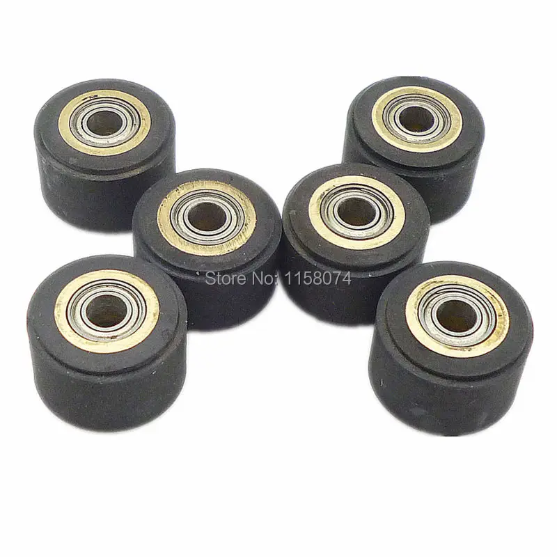 

6x Copper Core Pinch Roller 4x11x16mm Hole Diameter 4mm For Roland Vinyl Plotter Cutter Cutting Engraving Machine Printer Parts