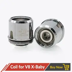 Volcanee 3 шт./лот TFV8 X Ребенка катушки Q2 M2 X4 T6 ядро замены для TFV8 х Детские танк RDA RTA распылитель электронная сигарета Mod Vape катушки