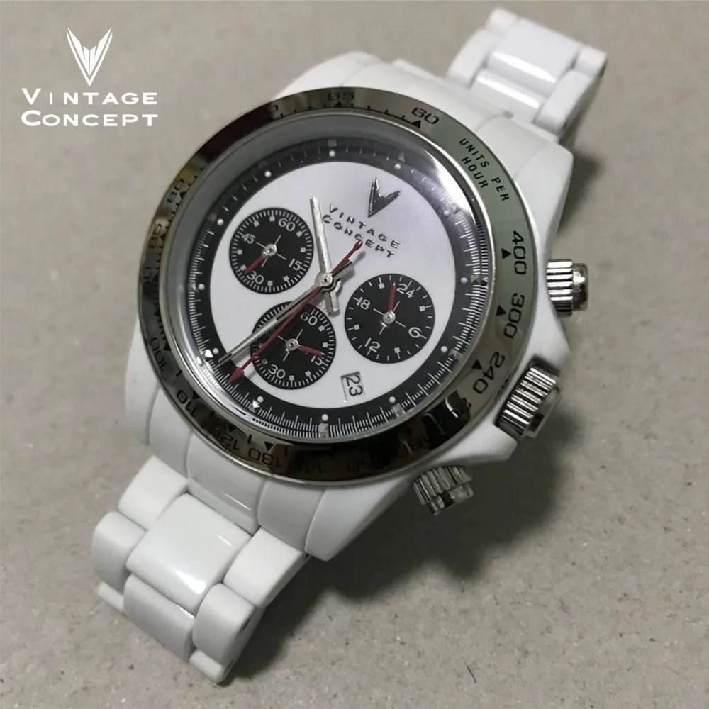 Vintage Concept Fashion Montre Quartz chronographe