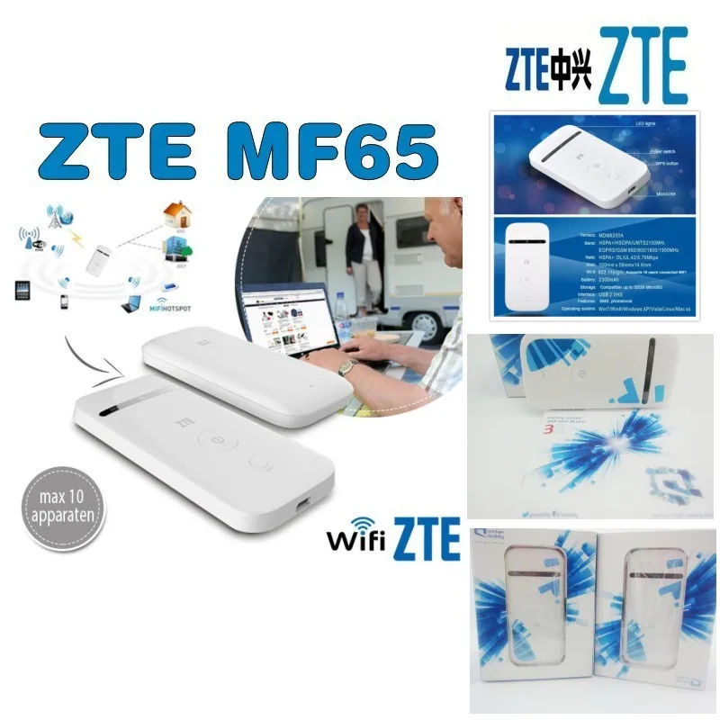 unlocked ZTE MF65 3G Wireless Router 3g pocket wifi 