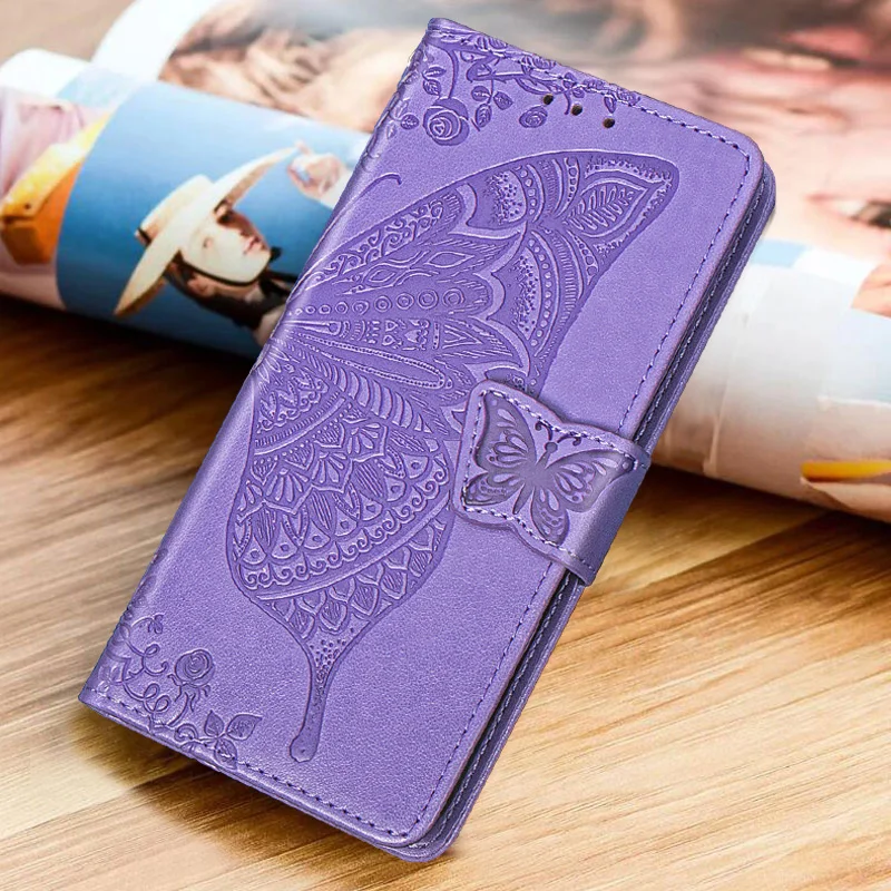 

3D Butterfly PU Leather Flip Cover For Coque Samsung Galaxy J4 Plus Case Case For Samsung J6 Plus Smartph Case Capa Wallet Bag