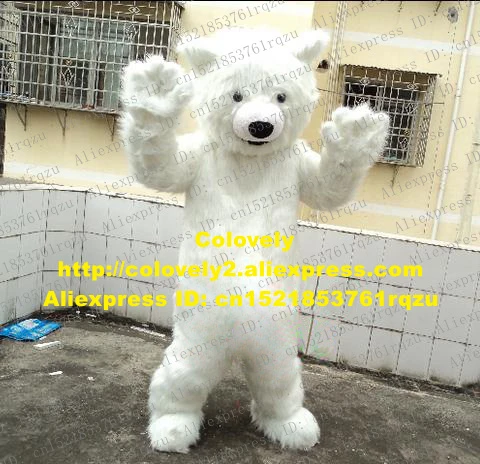 white teddy bear costume
