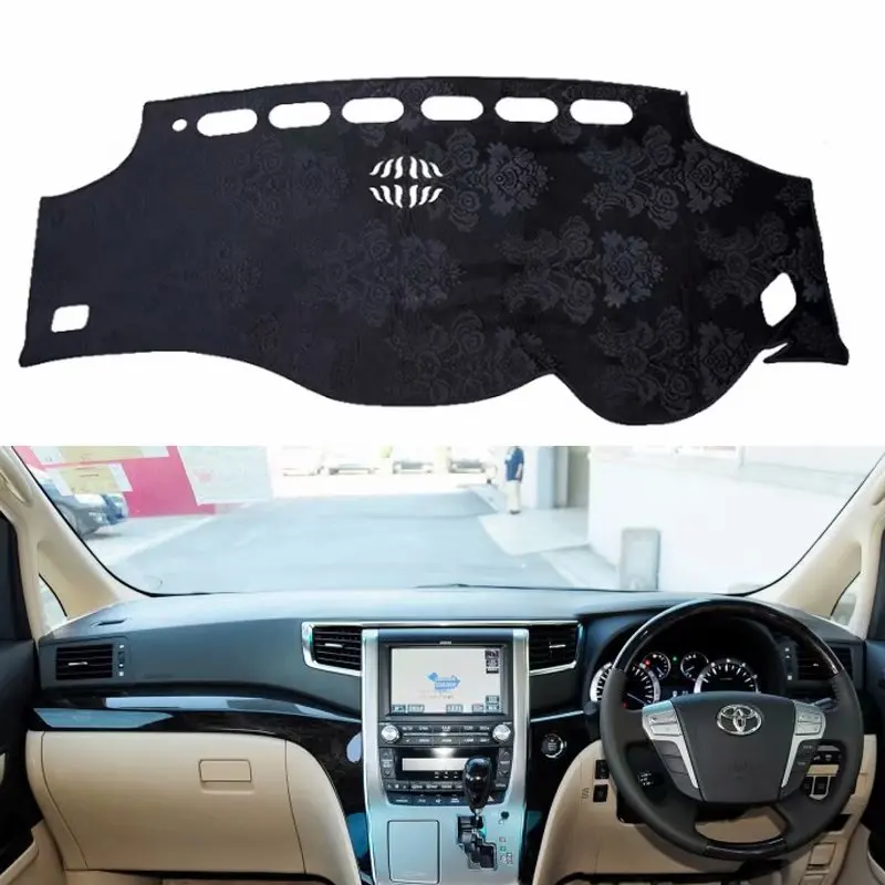 

Flannel Dashmat Dashboard Cover Dash Car Mat Carpet for Toyota Alphard Vellfire Ah20 2008 2009 2010 2013 2014 2011 2012 2015