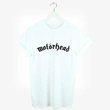 Metal Music Motorhead Print White Short Sleeve Tshirt Women Tshirt Harajuku Tshirt TShirts Streetwear Rock Punk Heavy Metal