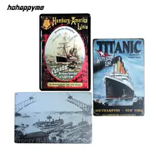 Титаник металлические знаки Ретро домашний декор украшения для кафе бара табличка для бара декоративная металлическая стена художественные тарелки жестяная вывеска Ретро 20X30 см