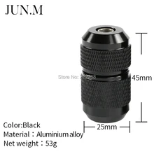 1 шт. 25 мм черный цвет татуировки боди-арт накатанный твист алюминиевый самоблокирующийся Татуировка ручка Профессиональный сплав насадки для тату игольчатая трубка