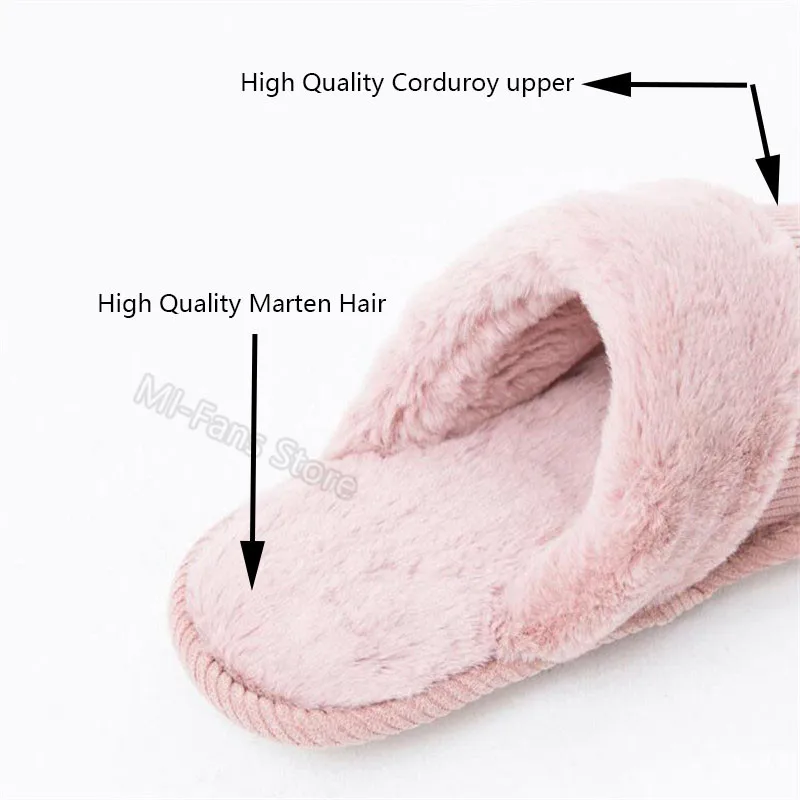 Xiaomi One Cloud Winter Home Cotton Slippers Plus Size 37-44 Non-Slip Thick Warm House Shoes Cotton Women Men Slippers 4 Colors (6)