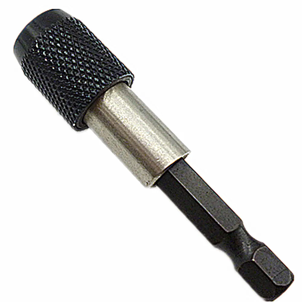 

60mm Quick Release Bit Holder Built In Magnet Screwdriver Bit Holder Hex Chuck Electric Drill Extension Bars Bit Holder 1/4" Hex