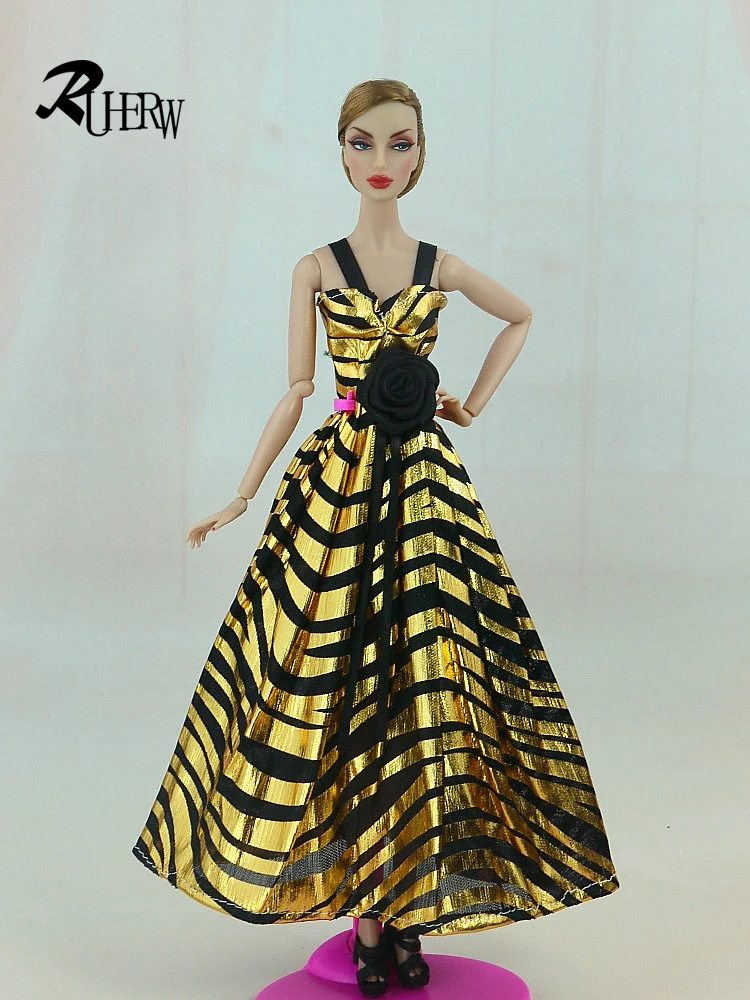 9 предметов = платье+ обувь+ вешалки, Новая Модная уникальная Одежда для куклы Барби