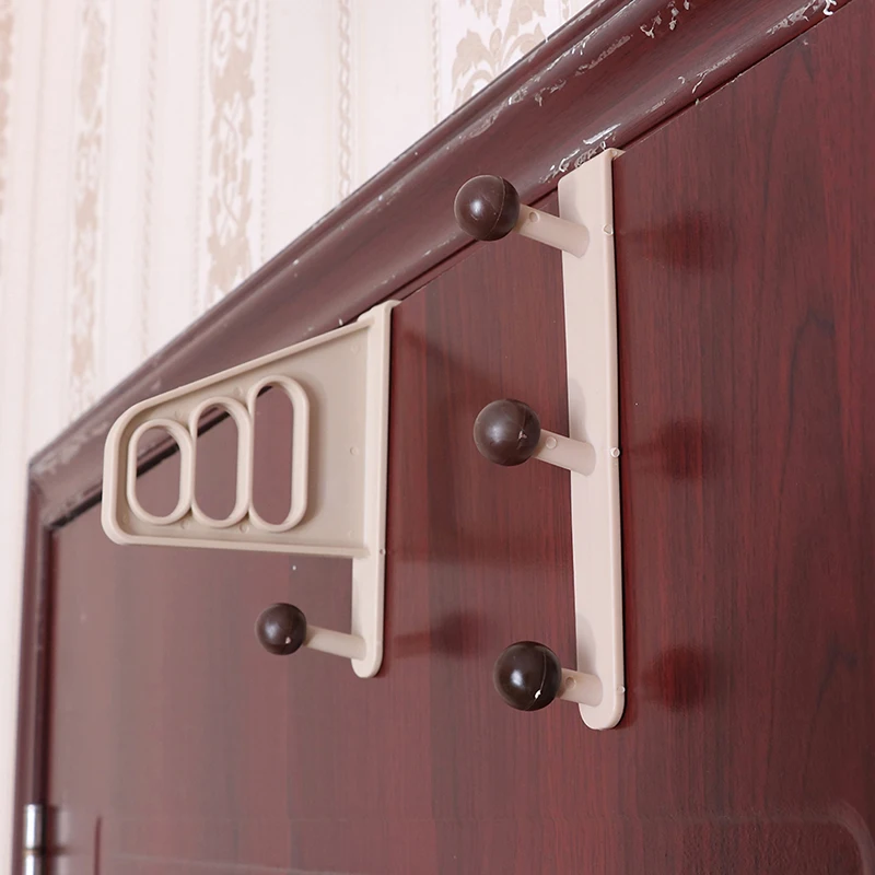 

3 Layers Door Back Clothing Hanger Living Room Bedroom Hook for Storage Hats Bags and Clothes