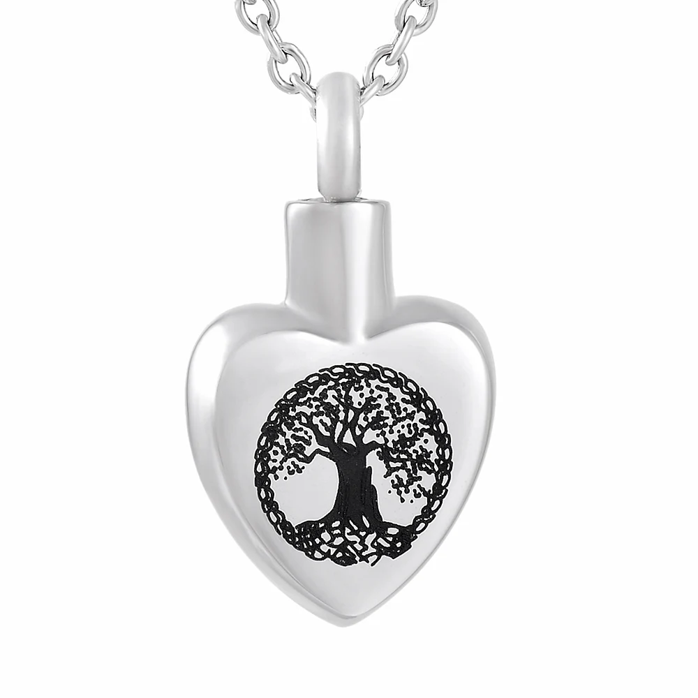 IJD9814 Stainless Steel Life Tree Hope urn pendant Necklace Memorial Ash Keepsake Cremation Jewelry | Украшения и аксессуары