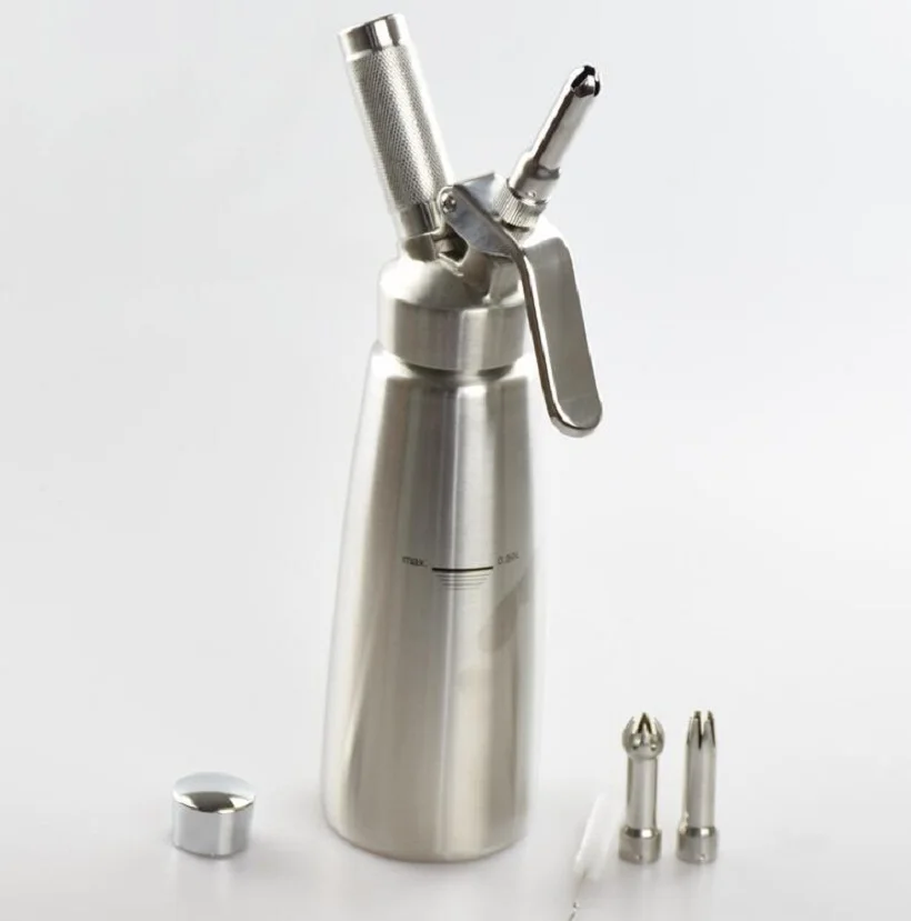 Free Shipping Professional Cappuccino Stainless Steel Cream Whipper
