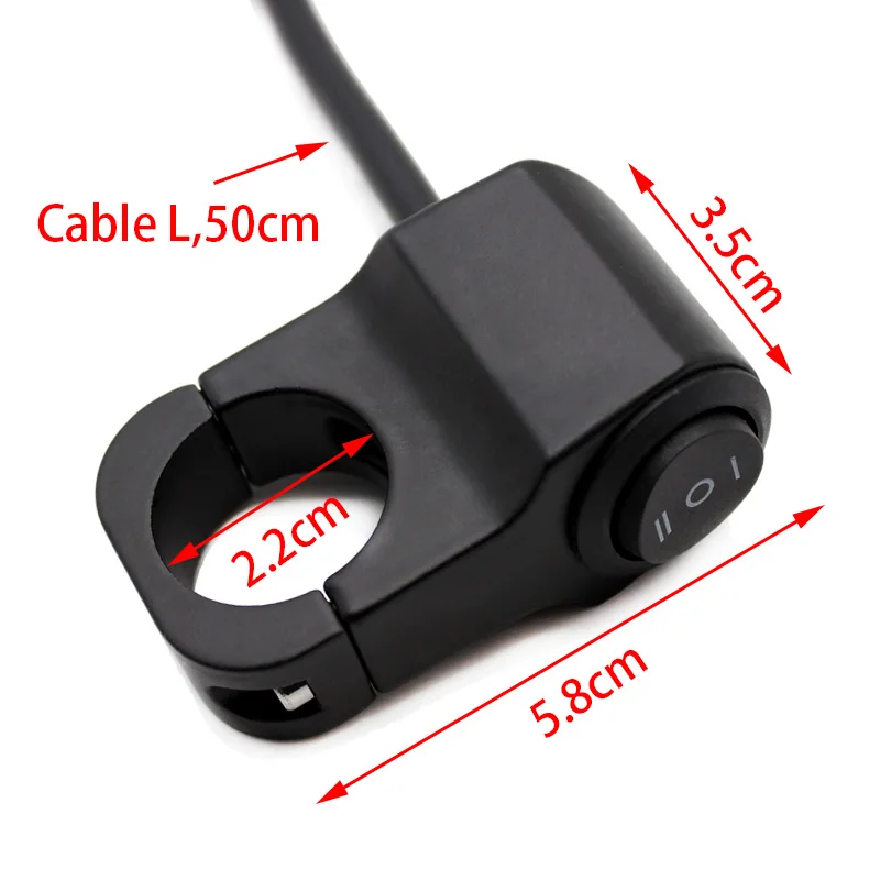 Nuoxintr 78 22mm 12v Aluminium Motorcycle Alloy Switches Handlebar Headlight Switch Waterproof 2 Choice Motorcycle Accessories