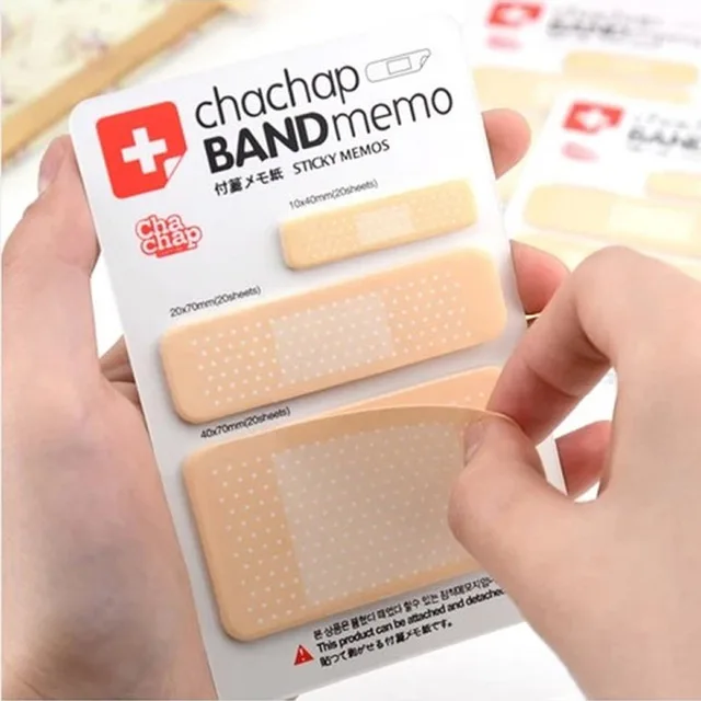 Милый творческий Band Aid Блокнот заметки Kawaii Бумага Стикеры колодки пост-это к сведению DIY Скрапбукинг канцелярские школьников