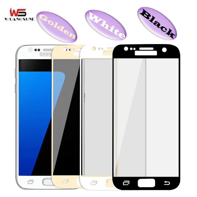 Полное покрытие закаленное стекло для Samsung Galaxy S7 G9300 G930 защитная пленка 9H твердое