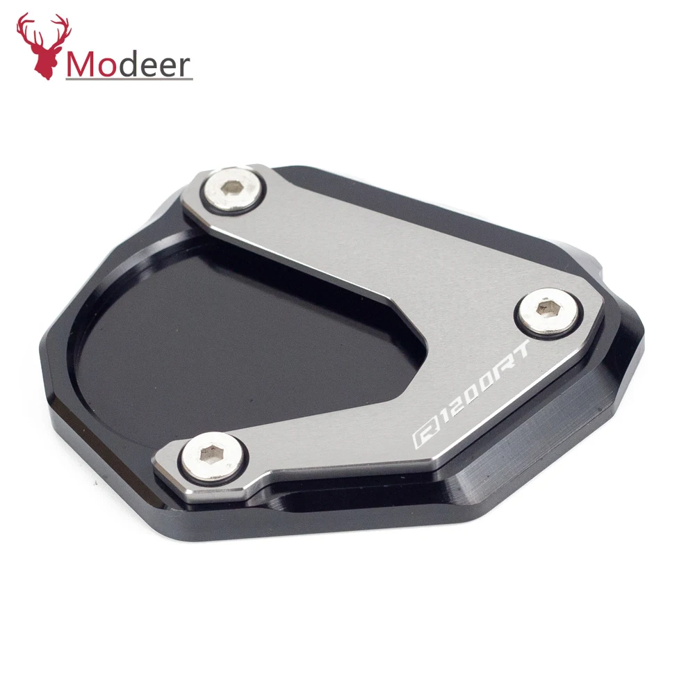 Motorcycle CNC Kickstand Foot Side Stand Extension Pad Support Plate Enlarge Stand For BMW R1200RT R1200 RT R 1200RT 2004-2018 (6)