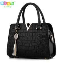 Luxury Crocodile leather women handbags Famous brands designer women messenger bags female fringed shoulder bag women’s pouch