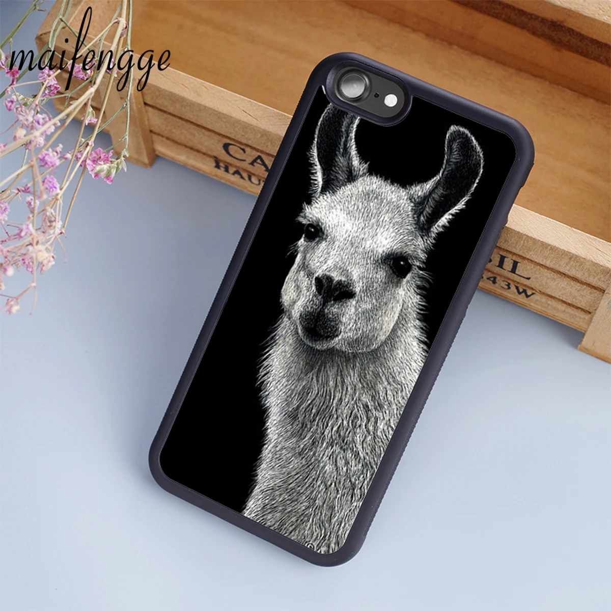 Maifengge 2017 хипстерский чехол с ламой для iPhone 5 6 s 7 8 plus 11 12 Pro X XR XS Max Samsung Galaxy S6 S7 edge S8 S9