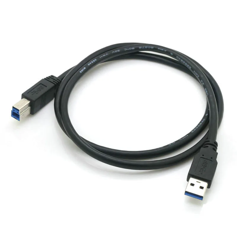 Супер Скоростной USB 3,0 кабель для принтера типа A Male to B Male AM to BM 5 Гбит/с кабели для печати Кабо для hp canon epson lexmark, Dell 1 м