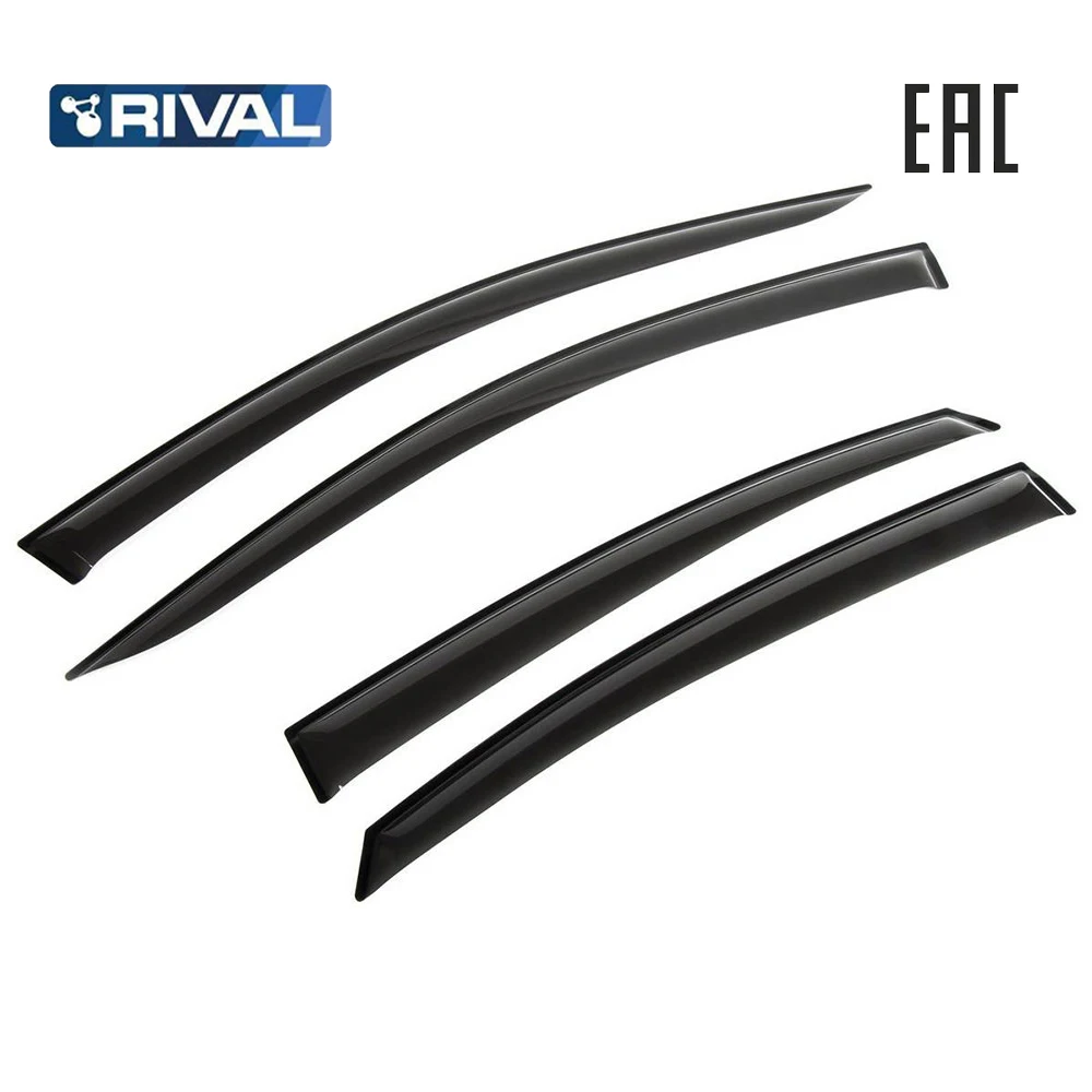 Window Deflectors Rival Premium for Kia Optima IV Saloon 2015 2018 2018 n. a... plexiglass, 4