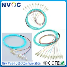 LC OM3 12 ядро Fanout волоконно-оптическая косичка многомодовая 12 цветных 1,5 м волоконно-оптическая косичка/Шнур кабель, 12 ядро LC/UPC пучковая косичка