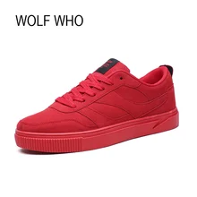 LOBO QUE 2017 Zapatos Para Hombre Macho Moda Transpirable Calzado de Lona Adultos Krasovki Hombres Zapatillas Obuv Barato Código Rojo x222