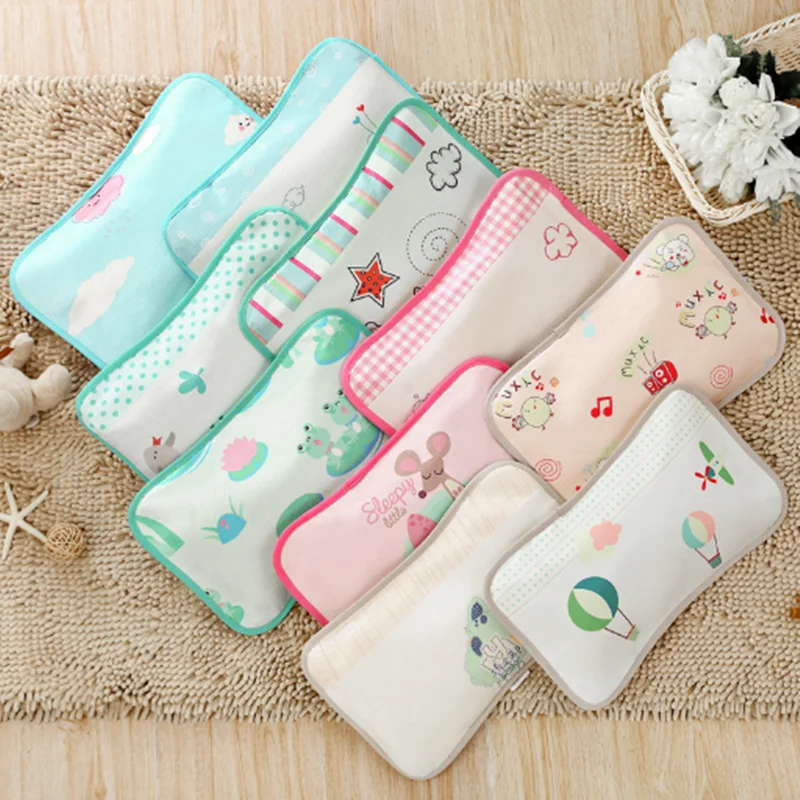 

2019 New Infant Baby Crib Pillows Summer Cool Cartoon Ice Cold Pillow Buckwheat Shell Fill Pillows For Newborn Babies